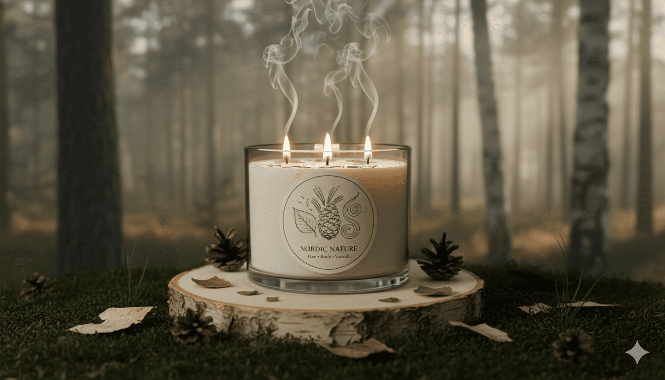 Pohjoinen luonto soijavahakynttilä mänty koivu lakka